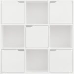 Βιβλιοθήκη Bookel pakoworld σε λευκή απόχρωση 88.5x27.5x89.3εκ - Image 3