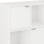 Βιβλιοθήκη Bookel pakoworld σε λευκή απόχρωση 88.5x27.5x89.3εκ - Image 4
