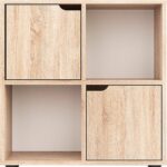 Βιβλιοθήκη Bookel pakoworld σε sonoma απόχρωση 59.6x27.5x60.4εκ - Image 3