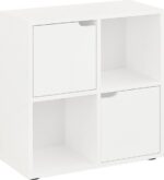 Βιβλιοθήκη Bookel pakoworld σε λευκή απόχρωση 59.6x27.5x60.4εκ - Image 2