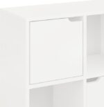 Βιβλιοθήκη Bookel pakoworld σε λευκή απόχρωση 59.6x27.5x60.4εκ - Image 4