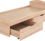 Κρεβάτι Regan pakoworld με συρτάρια σε oak απόχρωση 90x200εκ - Image 6