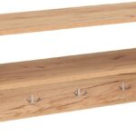 Κρεμάστρα Crosta pakoworld σε oak απόχρωση 80x28x40εκ