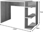 Γραφείο εργασίας Toska pakoworld σε oak- sandstone απόχρωση 114x56x76εκ - Image 3