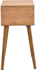 Κομοδίνο Hank pakoworld σε φυσική απόχρωση 45x30x60εκ - Image 3