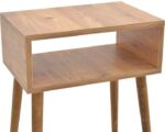 Κομοδίνο Hank pakoworld σε φυσική απόχρωση 45x30x60εκ - Image 4