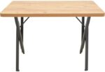 Τραπέζι Vertex pakoworld oak με μαύρα μεταλλικά πόδια 110x70x72εκ - Image 2