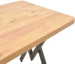 Τραπέζι Vertex pakoworld oak με μαύρα μεταλλικά πόδια 110x70x72εκ - Image 4