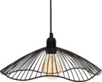 Φωτιστικό οροφής μονόφωτο Galt pakoworld Ε27 μαύρο Φ34x15.5εκ