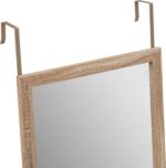 Καθρέπτης πόρτας PWD-0111 pakoworld φυσικό ps 34x1.7x94εκ - Image 2