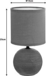 Επιτραπέζιο φωτιστικό PWL-1210 pakoworld Ε14 κεραμικό σε terracotta απόχρωση Φ13x25εκ - Image 3