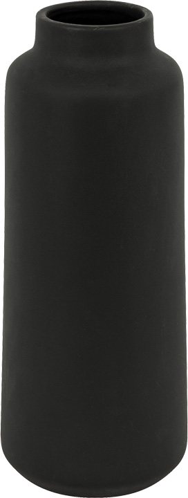 199-000660 Βάζο Bender pakoworld κεραμικό σε μαύρη απόχρωση Φ12x30εκ - Image 1