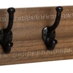 Κρεμάστρα Terty pakoworld mdf σε καρυδί απόχρωση 50x8.5x13εκ