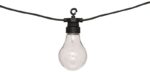 Διακοσμητική γιρλάντα με 10 led φωτάκια Karivan pakoworld σε μαύρη απόχρωση 490x12x6εκ - Image 2