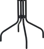 Τραπεζαρία Vergo-Confidence σετ 3τεμ pakoworld μέταλλο σε μαύρη απόχρωση Φ60x70εκ - Image 4