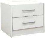 Σετ Κρεβατοκάμαρας Olympus White με Κρεβάτι 140x200εκ Σετ 3τεμ - Image 4