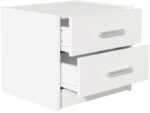Σετ Κρεβατοκάμαρας Olympus White με Κρεβάτι 140x200εκ Σετ 3τεμ - Image 5
