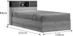 Σετ Κρεβατοκάμαρας Olympus Castillo Toro με Κρεβάτι 120x200εκ Σετ 3τεμ - Image 5