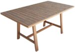 Τραπεζαρία Malibu pakoworld μασίφ ξύλο ακακίας 180x90x75εκ Σετ 7τεμ - Image 6