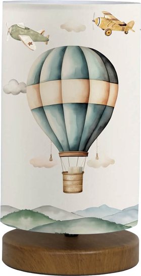202-000175 Παιδικό επιτραπέζιο φωτιστικό Balon pakoworld πολύχρωμο Φ15x30εκ - Image 1