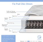 Στρώμα Fix Pad Chic Strom μονής όψης 18-19cm 90x190εκ - Image 2