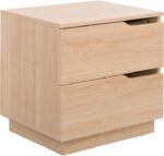 Κομοδίνο Verena pakoworld σε φυσική απόχρωση 48x40x48εκ