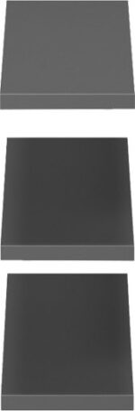 Ραφιέρα τοίχου Divar pakoworld ανθρακί 60x14.5x1.8εκ - Image 3