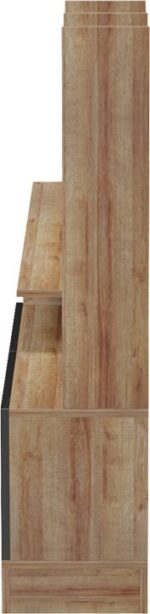 Σύνθετο σαλονιού Seruno pakoworld oak - μαύρο μαρμάρου 170x25x100εκ - Image 6