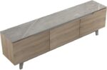 Έπιπλο τηλεόρασης Kasandra pakoworld μπεζ μαρμάρου-sonoma 180x35x48.5εκ - Image 6