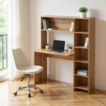 Γραφείο με βιβλιοθήκη Janson pakoworld oak 113.2x40x141.8εκ
