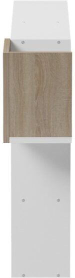 Κρεμάστρα τοίχου Wenia pakoworld σε sonoma-λευκό 99.5x15x61εκ - Image 6