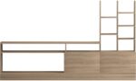 Σύνθετο σαλονιού Seruno pakoworld sonoma 170x25x100εκ - Image 3