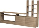 Σύνθετο σαλονιού Seruno pakoworld sonoma 170x25x100εκ - Image 4