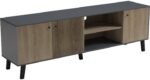Έπιπλο τηλεόρασης Tuscany pakoworld sonoma-ανθρακί 180x41x51εκ - Image 5