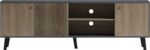 Έπιπλο τηλεόρασης Tuscany pakoworld sonoma-ανθρακί 180x41x51εκ - Image 6