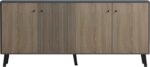 Μπουφές Tuscany pakoworld sonoma-ανθρακί 180x40x78.6εκ - Image 6