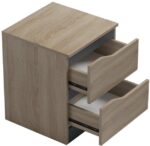 Κομοδίνο Verena pakoworld sonoma-ανθρακί 40x40x50εκ - Image 2