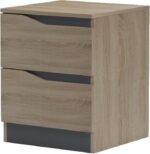 Κομοδίνο Verena pakoworld sonoma-ανθρακί 40x40x50εκ - Image 4