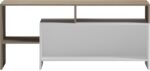 Τραπέζι σαλονιού Consa pakoworld sonoma - λευκό 120x60x53.6εκ - Image 3