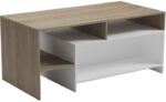 Τραπέζι σαλονιού Consa pakoworld sonoma - λευκό 120x60x53.6εκ - Image 5