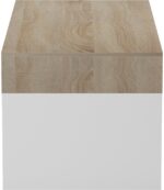Τραπέζι σαλονιού Consa pakoworld sonoma - λευκό 120x60x53.6εκ - Image 6