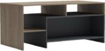 Τραπέζι σαλονιού Consa pakoworld sonoma - ανθρακί 120x60x53.6εκ - Image 2