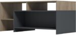 Τραπέζι σαλονιού Consa pakoworld sonoma - ανθρακί 120x60x53.6εκ - Image 4