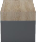 Τραπέζι σαλονιού Consa pakoworld sonoma - ανθρακί 120x60x53.6εκ - Image 6