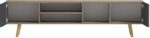Έπιπλο τηλεόρασης Osclo pakoworld sonoma-ανθρακί 160x30x41εκ - Image 2
