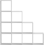 Βιβλιοθήκη Scala pakoworld λευκό 129.5x29x129.5εκ - Image 2