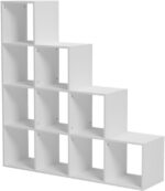 Βιβλιοθήκη Scala pakoworld λευκό 129.5x29x129.5εκ - Image 3