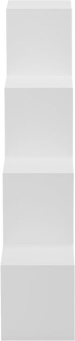 Βιβλιοθήκη Scala pakoworld λευκό 129.5x29x129.5εκ - Image 4