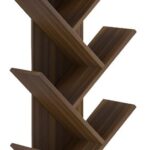 Βιβλιοθήκη Fyllo pakoworld καρυδί 50x25x141.5εκ