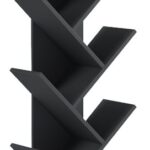 Βιβλιοθήκη Fyllo pakoworld ανθρακί 50x25x141.5εκ